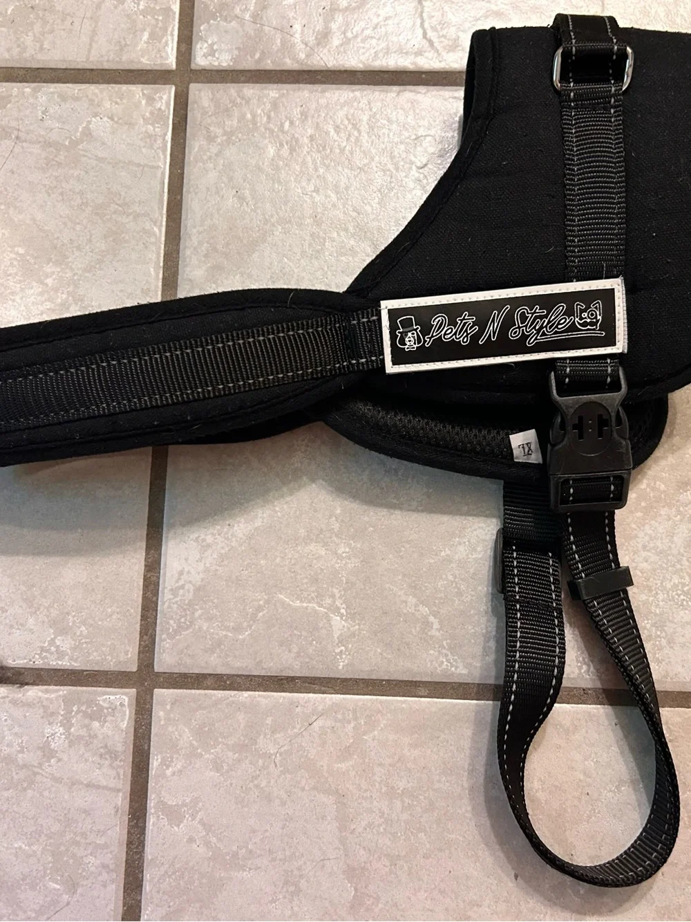 XL Black Dog Harness